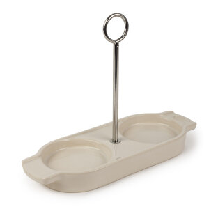 Day and Age Linea Ceramic Tray - Ecru